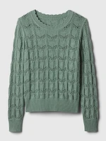 Pointelle Sweater