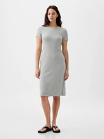 Modern Rib Midi T-Shirt Dress