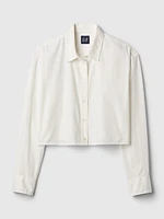 Organic Cotton Cropped Shirt