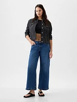 Low Rise Stride Wide-Leg Jeans