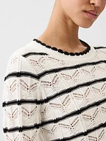 Pointelle Sweater