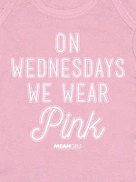 Baby Mean Girls On Wednesdays We Wear Pink Bodysuit