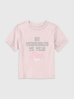 Toddler Mean Girls On Wednesdays We Wear Pink Graphic Tee