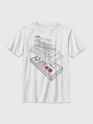 Kids Nintendo NES Controller Graphic Tee