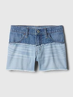 Kids Low Rise Denim Shorts