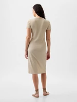 Modern Rib Midi T-Shirt Dress