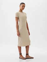 Modern Rib Midi T-Shirt Dress