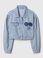 Kids Cropped Icon Denim Jacket