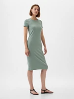 Modern Rib Midi T-Shirt Dress