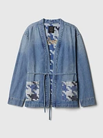 GAP × DAP Organic Cotton Denim Wrap Jacket