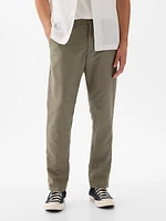 Linen-Cotton Trousers Slim Fit