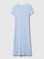 Modern Rib Midi T-Shirt Dress