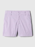 4" Downtown Khaki Shorts