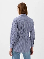 Organic Cotton Belted Big Shirt