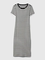 Modern Rib Midi T-Shirt Dress