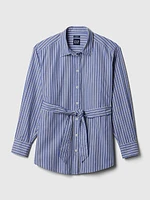 Organic Cotton Belted Big Shirt