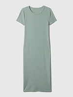 Modern Rib Midi T-Shirt Dress