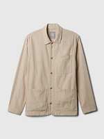 Linen-Cotton Chore Jacket