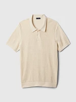 Crochet Polo Shirt