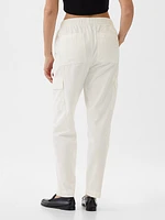 Mid Rise Twill Cargo Pants