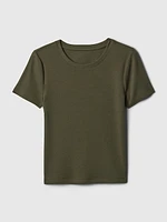 Modern Rib Cropped T-Shirt