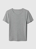 Modern Rib Cropped T-Shirt