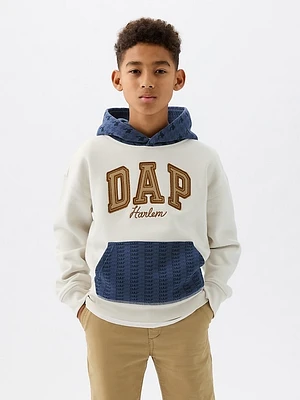 GAP × DAP Kids Vintage Soft Colorblock Logo Hoodie