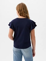 Kids Ruffle Graphic T-Shirt