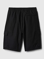 8" Poplin Cargo Shorts