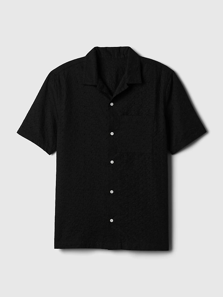 Eyelet Resort Shirt Standard Fit
