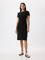 Modern Rib Midi T-Shirt Dress