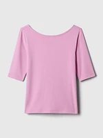 Modern Ballet-Back Cropped T-Shirt