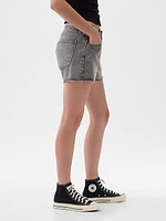 Low Rise Stride Denim Shorts