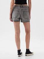 Low Rise Stride Denim Shorts