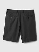 8" Linen-Cotton Shorts