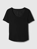 Linen-Blend T-Shirt