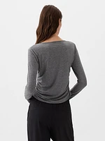 GapFit Breathe Ruched Cropped T-Shirt