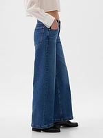 Low Rise Stride Wide-Leg Jeans