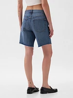 8" Mid Rise '90s Loose Denim Bermuda Shorts