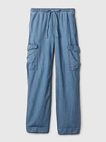 High Rise Cargo Easy Jeans