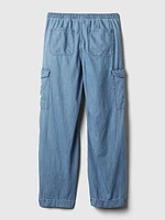 High Rise Cargo Easy Jeans