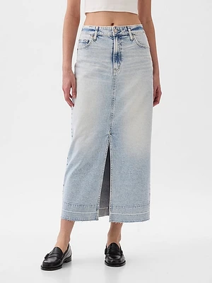 Denim Midi Skirt