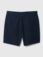 8" Linen-Cotton Shorts