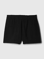 Crinkle Gauze Pull-On Shorts