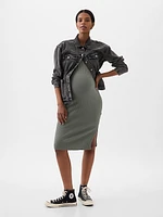 Maternity Rib Midi Tank Dress