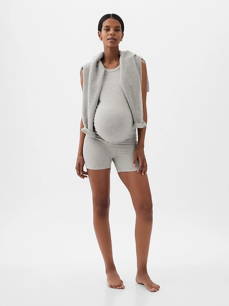 Maternity Rib PJ Shorts