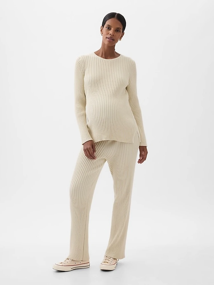 Maternity Rib Sweater Pants