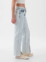 Mid Rise Cuffed '90s Loose Jeans