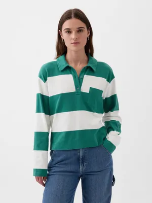 Cropped Rugby Polo Shirt Shirt