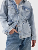 Cinched Denim Jacket